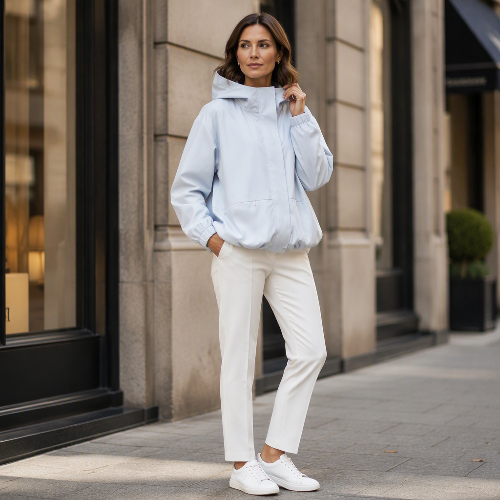 🔥Gratis verzending✈️ Dames Korte Windbreaker Jas 🧥 Lichtgewicht Design, Comfortabele Pasvorm & Moderne Casual Look