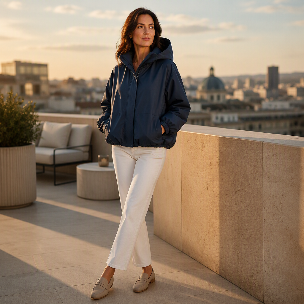 🔥Gratis verzending✈️ Dames Korte Windbreaker Jas 🧥 Lichtgewicht Design, Comfortabele Pasvorm & Moderne Casual Look