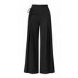 Dames hoge taille geplooide wijde pijpen broek