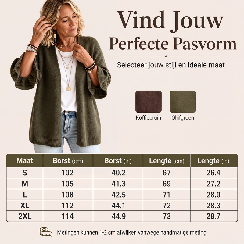 🔥Gratis verzending✈️Gebreid damesvest met geplooide mouwen