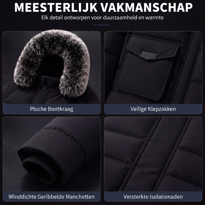🔥Gratis verzending✈️Warme gewatteerde winterjas voor heren