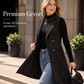 🔥Gratis verzending✈️Dames gilet met knopen en zakken, lang model