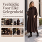 😍Losvallende draperende jurk met zakken voor dames