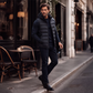 🔥Gratis verzending✈️Heren gewatteerde winterbodywarmer met afneembare capuchon