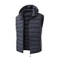 🔥Gratis verzending✈️Heren gewatteerde winterbodywarmer met afneembare capuchon