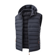 🔥Gratis verzending✈️Heren gewatteerde winterbodywarmer met afneembare capuchon