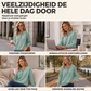 😍Dames kabelgebreide trui met halve ritssluiting