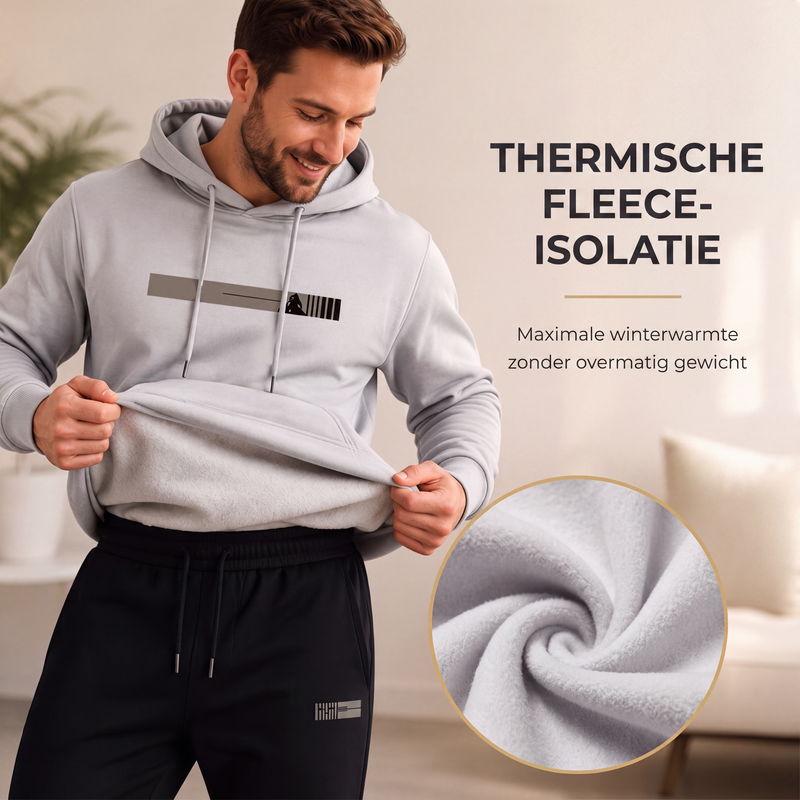 🔥Gratis verzending✈️Heren trainingspak met capuchon: sweatshirt en joggingbroek, set van 2 delen
