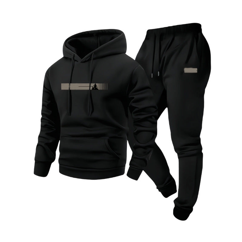 🔥Gratis verzending✈️Heren trainingspak met capuchon: sweatshirt en joggingbroek, set van 2 delen
