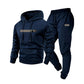 🔥Gratis verzending✈️Heren trainingspak met capuchon: sweatshirt en joggingbroek, set van 2 delen