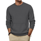 Heren casual klassieke sweatshirt met ronde hals