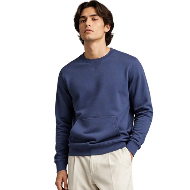 Heren casual klassieke sweatshirt met ronde hals
