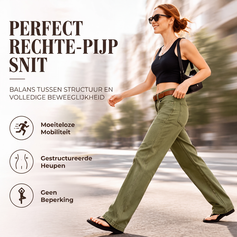 🔥Gratis verzending✈️ Dames Casual Wide Leg Broek 👖 Elegante Rechte Pasvorm, Ademend Comfort & Veelzijdige Stijl