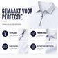 Casueel gestreept herenoverhemd met kwartrits