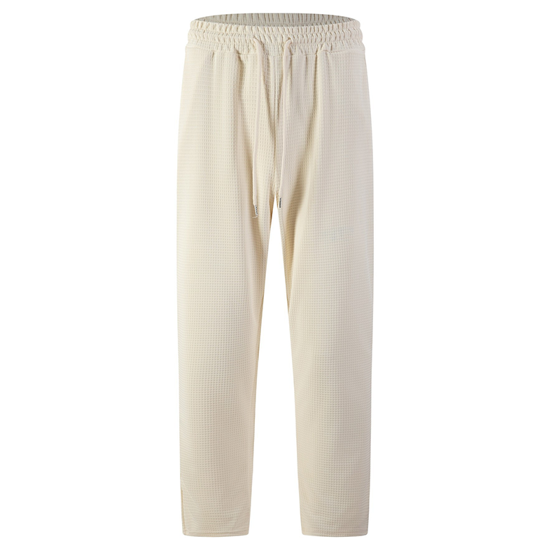 👖Heren joggingbroek met wafelstructuur en trekkoord
