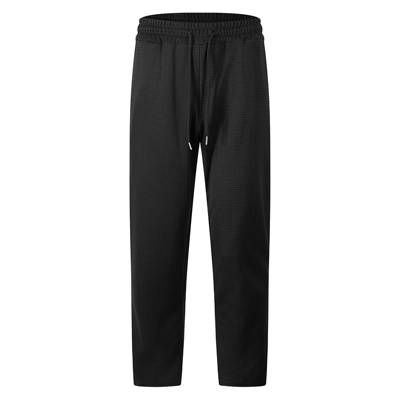 👖Heren joggingbroek met wafelstructuur en trekkoord