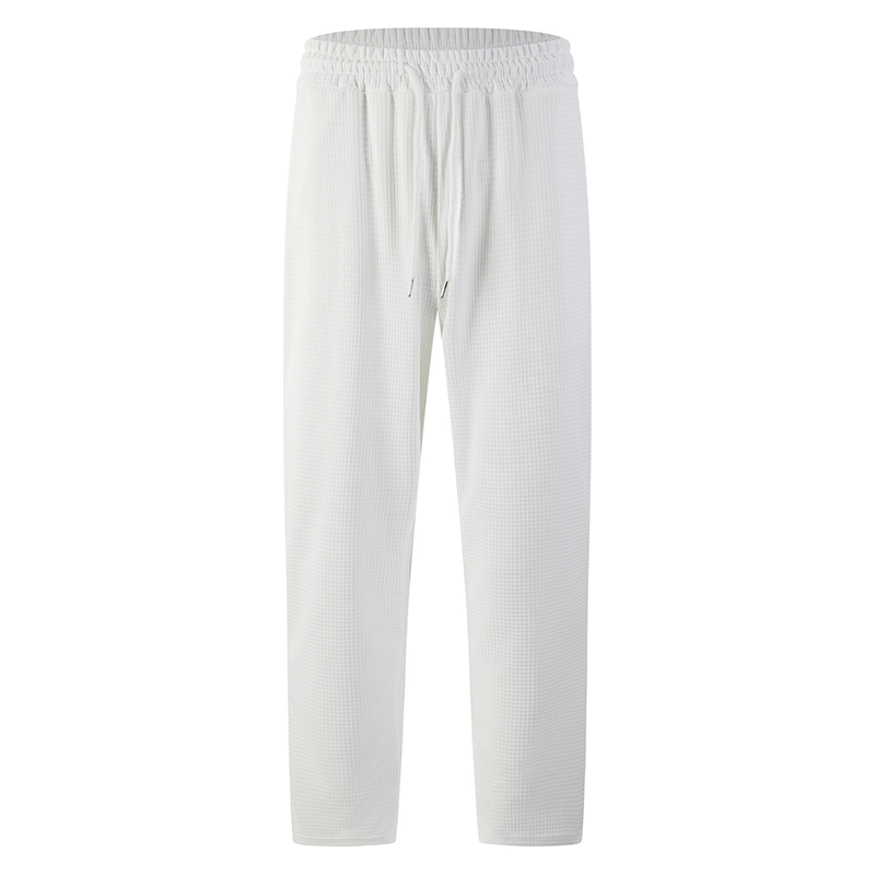 👖Heren joggingbroek met wafelstructuur en trekkoord