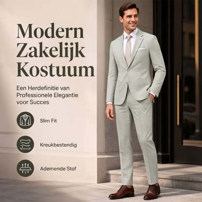 🔥Gratis verzending✈️Heren slim fit 2-delig kostuum