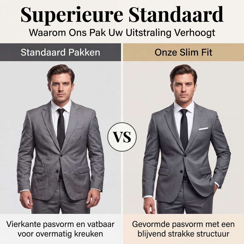 🔥Gratis verzending✈️Heren slim fit 2-delig kostuum