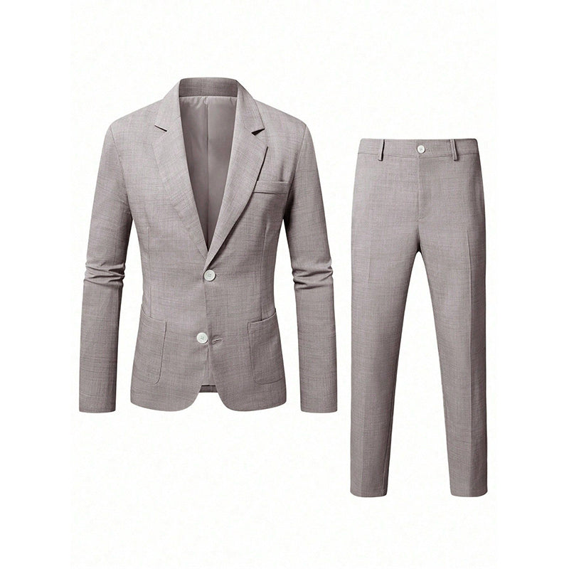 🔥Gratis verzending✈️Heren slim fit 2-delig kostuum