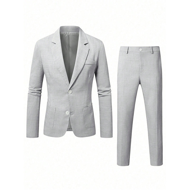 🔥Gratis verzending✈️Heren slim fit 2-delig kostuum