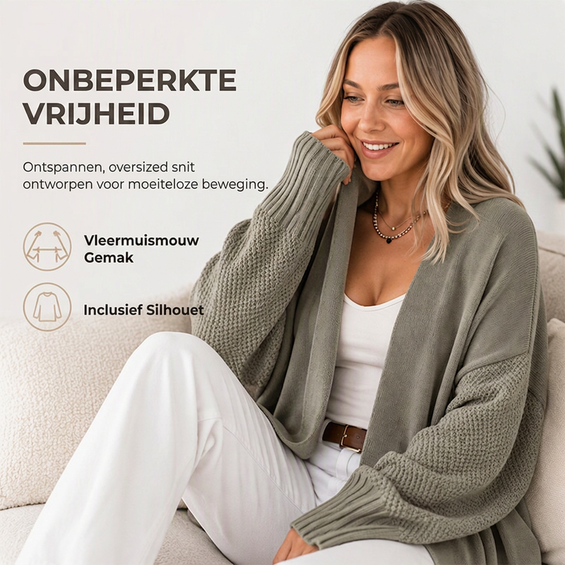 🔥Gratis verzending✈️ Gebreid Damesvest met Wijde Pasvorm 🧶 Zacht Comfort, Trendy Laagjeslook & Elegante Stijl