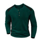 Heren kleurenblok wafelgebreid Henley-shirt