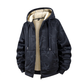 🔥Gratis verzending✈️Heren winter jack met capuchon, ritssluiting en fleece voering