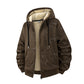 🔥Gratis verzending✈️Heren winter jack met capuchon, ritssluiting en fleece voering