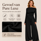 🔥Gratis verzending✈️Off-shoulder wijde pijpen jumpsuit voor dames