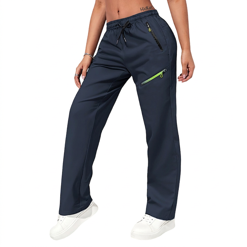 Casuele sportbroeken voor dames met ritszakken