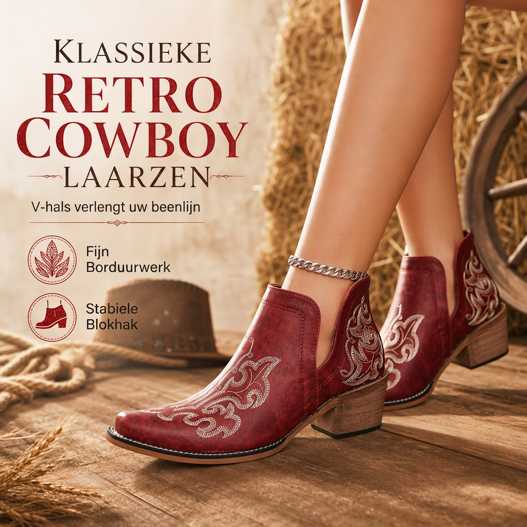 🔥Gratis verzending✈️Dames retro V-hak blokhak Martin-laarzen, grote maten, effen kleuren en bloemenprint enkellaarzen voor herfst en winter