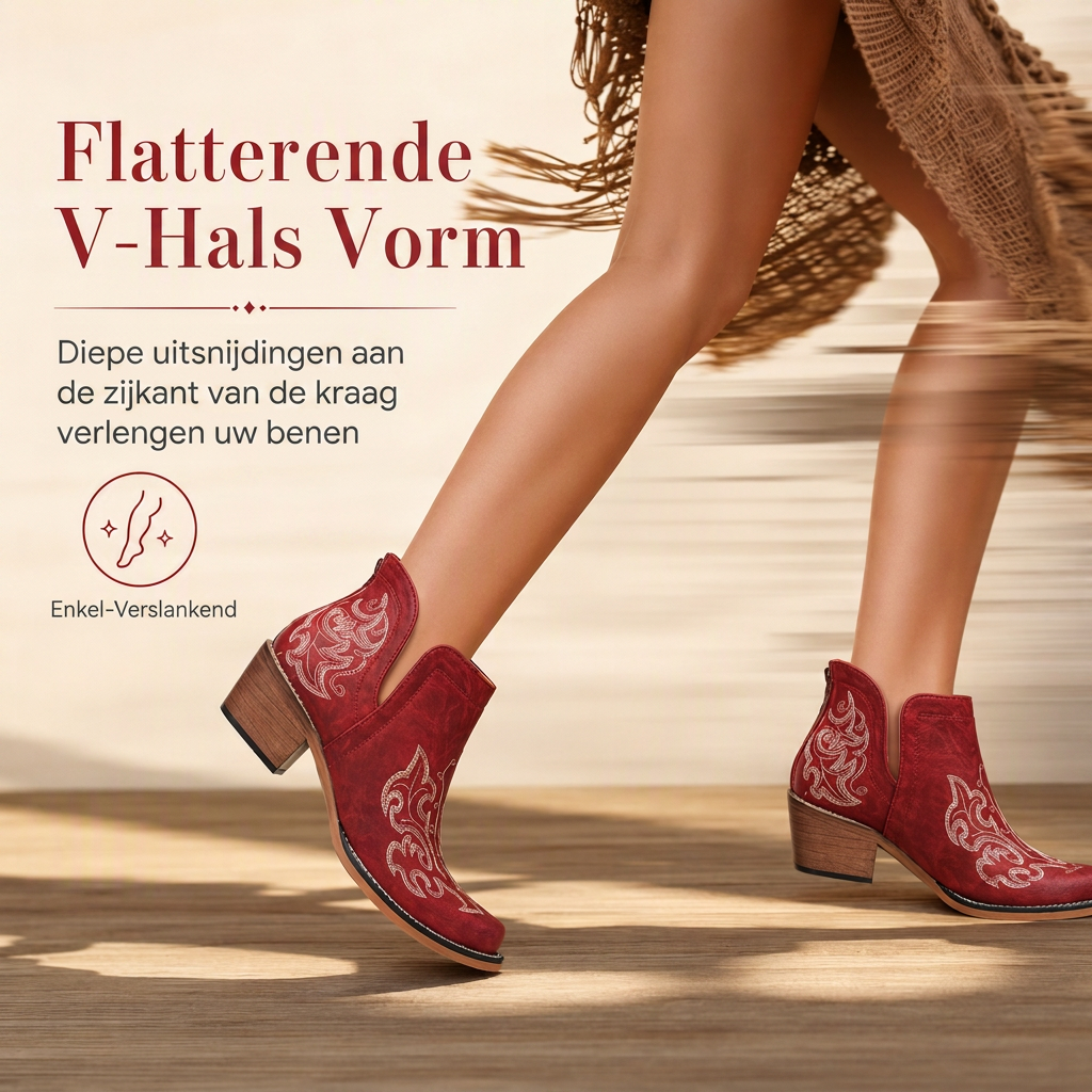 🔥Gratis verzending✈️Dames retro V-hak blokhak Martin-laarzen, grote maten, effen kleuren en bloemenprint enkellaarzen voor herfst en winter
