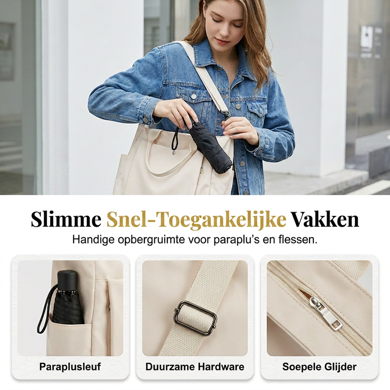 🔥 50% KORTING 👜 Ruime Dames Draagtas – Praktische Grote Tas met Elegante Uitstraling ✨