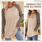😍Casual Lange Mouwen Ronde Hals Top Dames