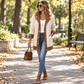 🔥Gratis verzending✈️Dames gewatteerde jack met revers en patchwork van pluche