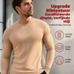 😍Geribbelde getailleerde T-shirt met lange mouwen voor heren