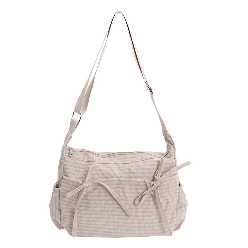 😍Casual Geruite Slouchy Schoudertas