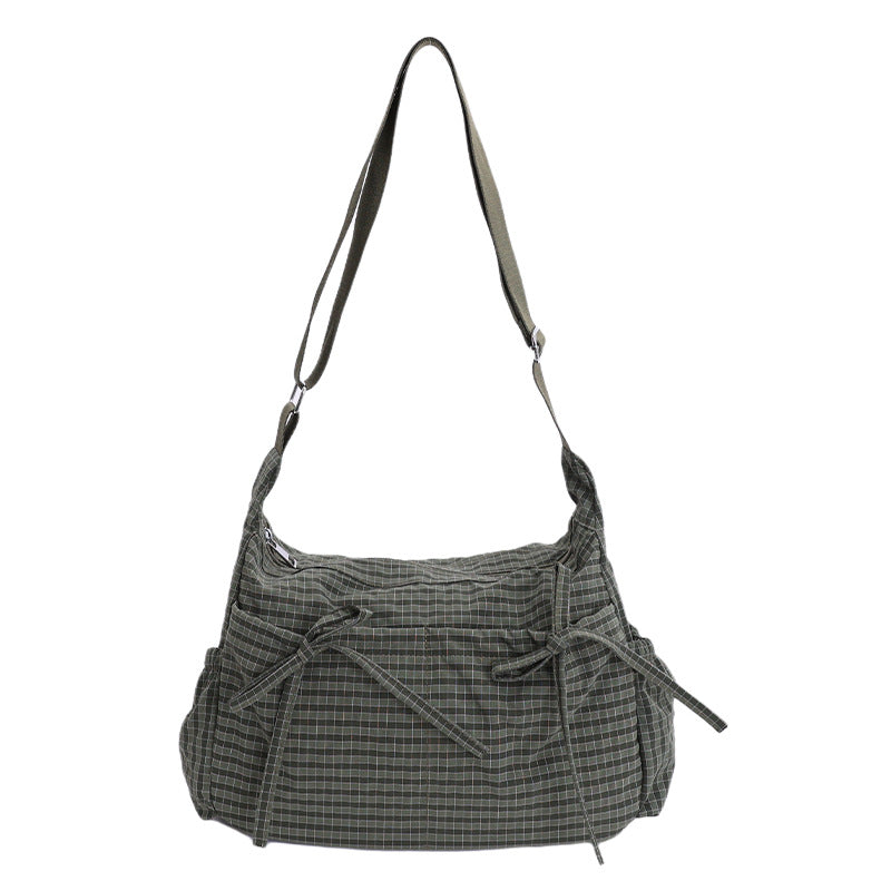 😍Casual Geruite Slouchy Schoudertas