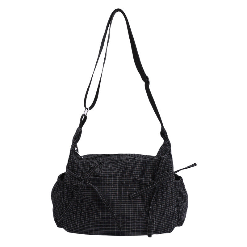 😍Casual Geruite Slouchy Schoudertas