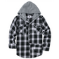 🔥 50% KORTING 🧥 Heren Geruit Flanellen Capuchonhemdjack 👔 Warme Laagjeslook, Zachte Stof & Casual Winterstijl