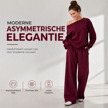 🔥Gratis verzending✈️Dames 2-Delige Trainingspak Set met Sweatshirt & Joggingbroek 👚 Zachte Comfort, Relaxte Pasvorm & Trendy Casual Look