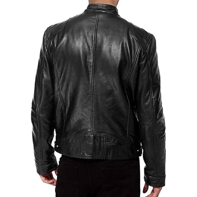 🔥Gratis verzending✈️Heren trendy jack met opstaande kraag en rits