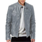 🔥Gratis verzending✈️Heren trendy jack met opstaande kraag en rits
