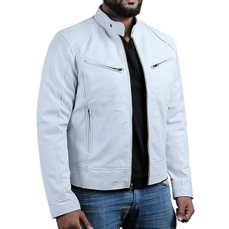 🔥Gratis verzending✈️Heren trendy jack met opstaande kraag en rits