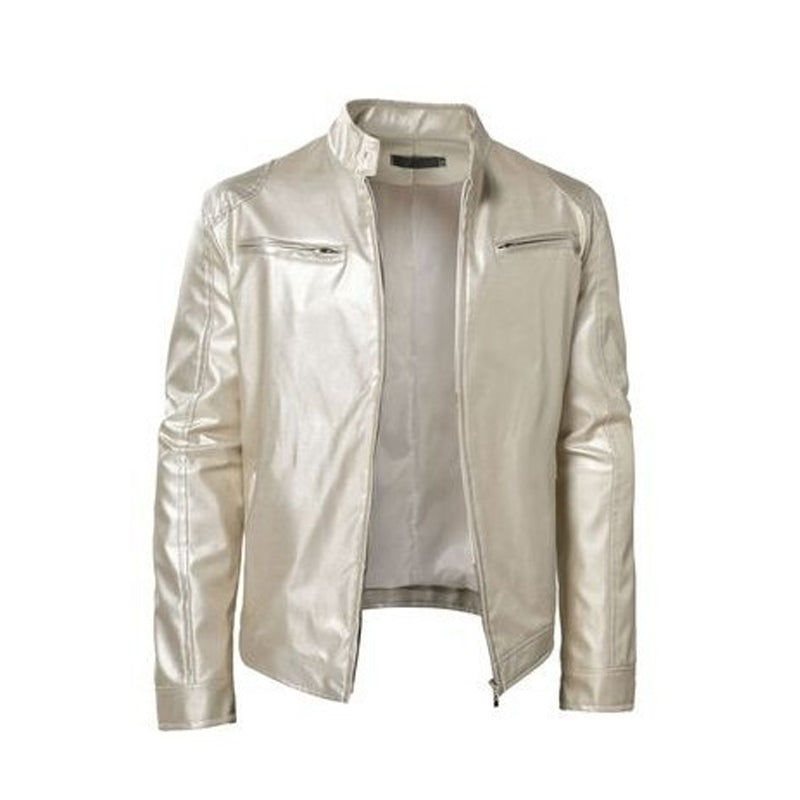 🔥Gratis verzending✈️Heren trendy jack met opstaande kraag en rits