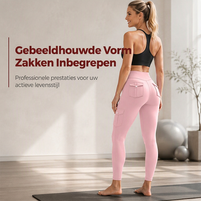😍Dames hoogbouw cargo yogabroek