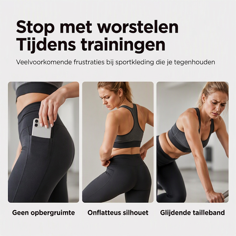 😍Dames hoogbouw cargo yogabroek
