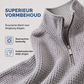 😍✨Heren relaxed sweatshirt met halve rits en wafelstructuur