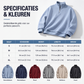 😍✨Heren relaxed sweatshirt met halve rits en wafelstructuur